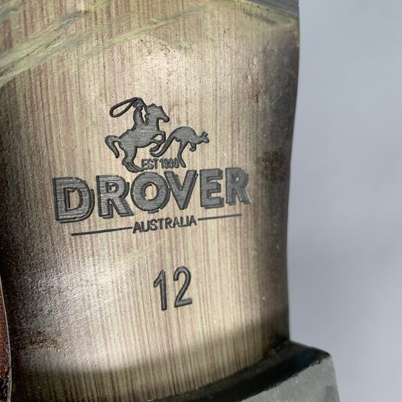 DROVER Size 12 Brown Leather Square Toe Boots main image 10